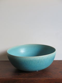 Herman August Kähler Scandinavian Big Ceramic Bowl Centerpiece, 1950s