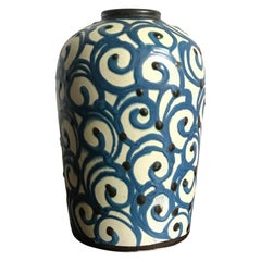 Herman August Kähler Scandinavian Ceramic Pottery Vase, 1950s