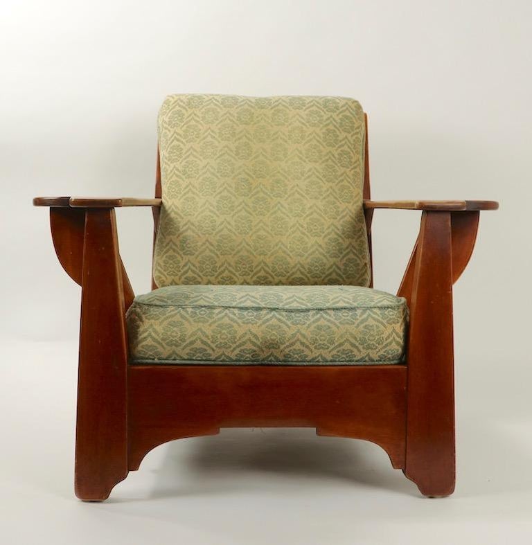 Herman De Vries for Cushman Wide Paddle Armchair at 1stDibs