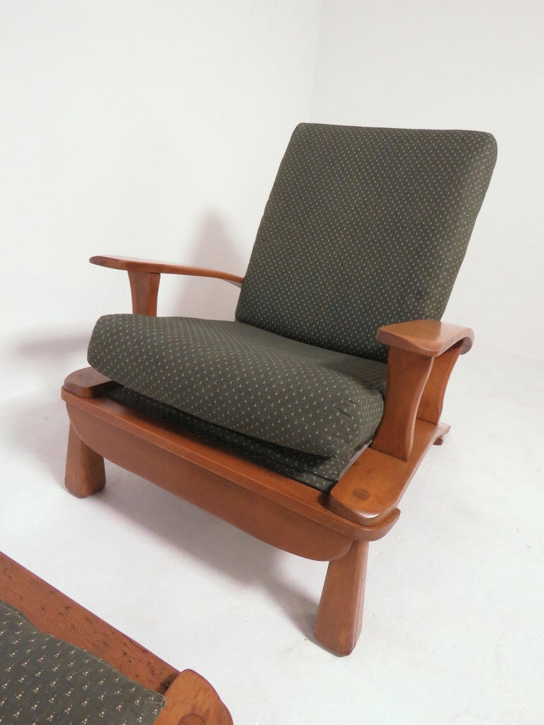 Herman DeVries for Cushman Furniture Morris Chair and Ottoman, circa