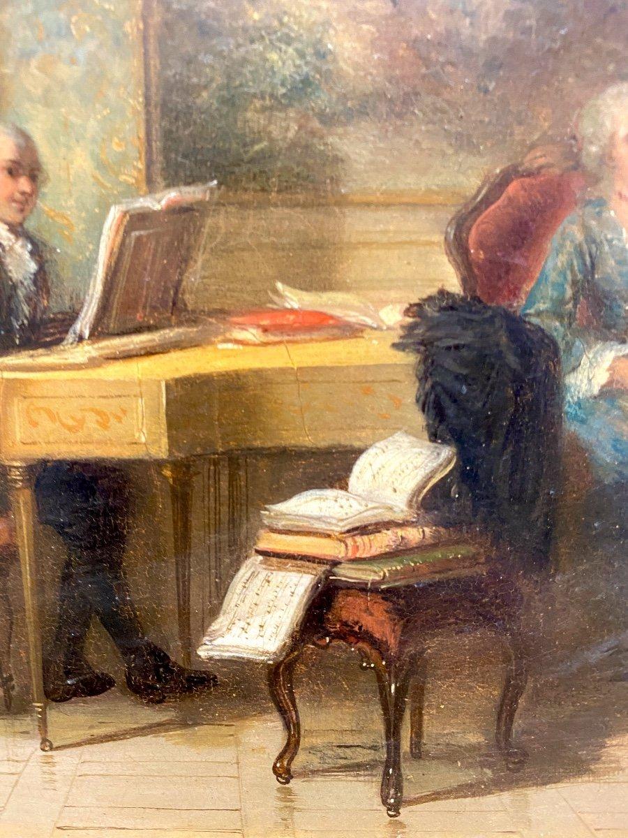 Napoléon III Herman Frederick Carel Ten Kate - The Music Room, huile sur panneau signée en vente