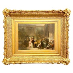 Herman Frederick Carel Ten Kate - The Music Room, Oil On Panel Signed