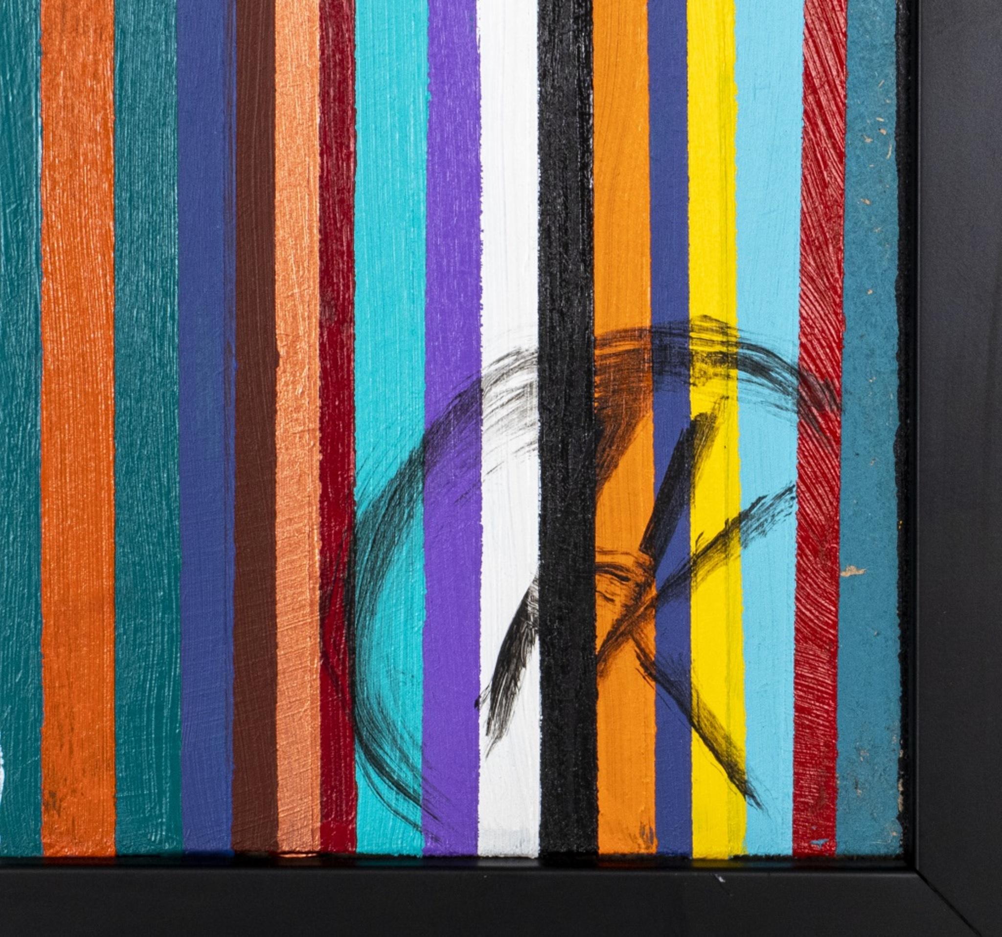 20th Century Herman Hershel Kahan Abstract Acrylic on Board