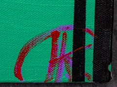 Herman Hershel Kahan Abstract Acrylic on Canvas