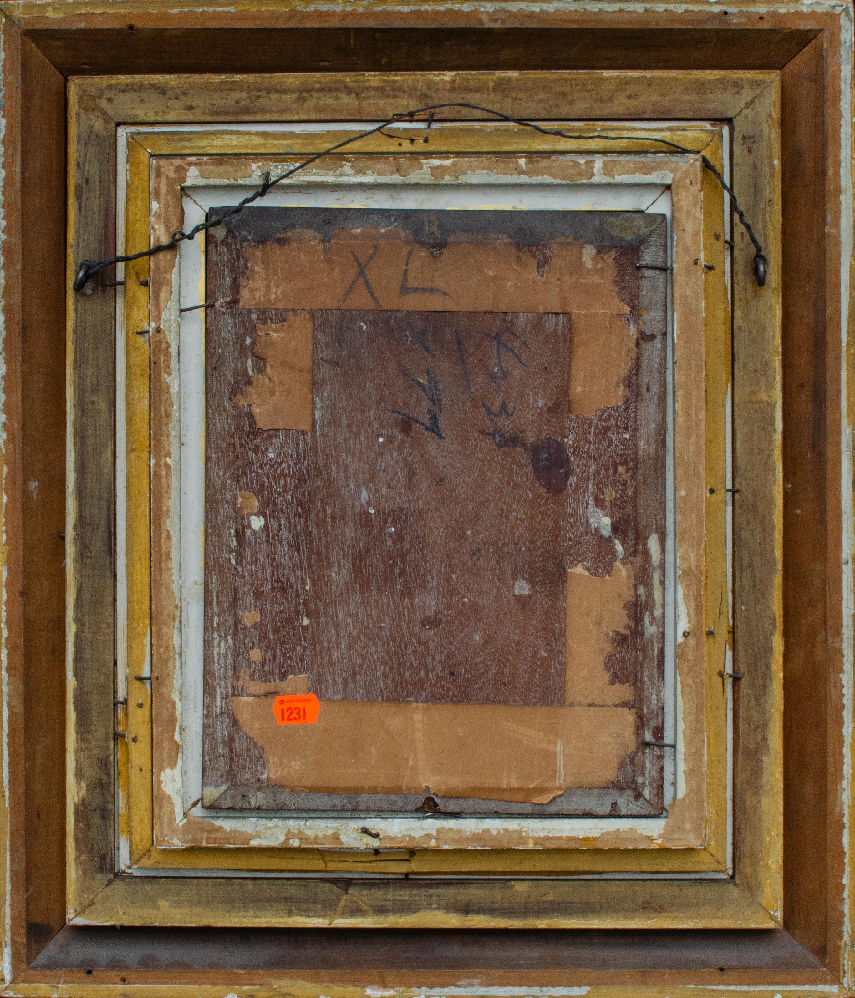 Gilded Age American Portrait by H. Hyneman, Signed and Dated 1885 For Sale 1
