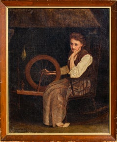 Antique Portrait of Juliet Hyneman by American Artist Herman Hyneman