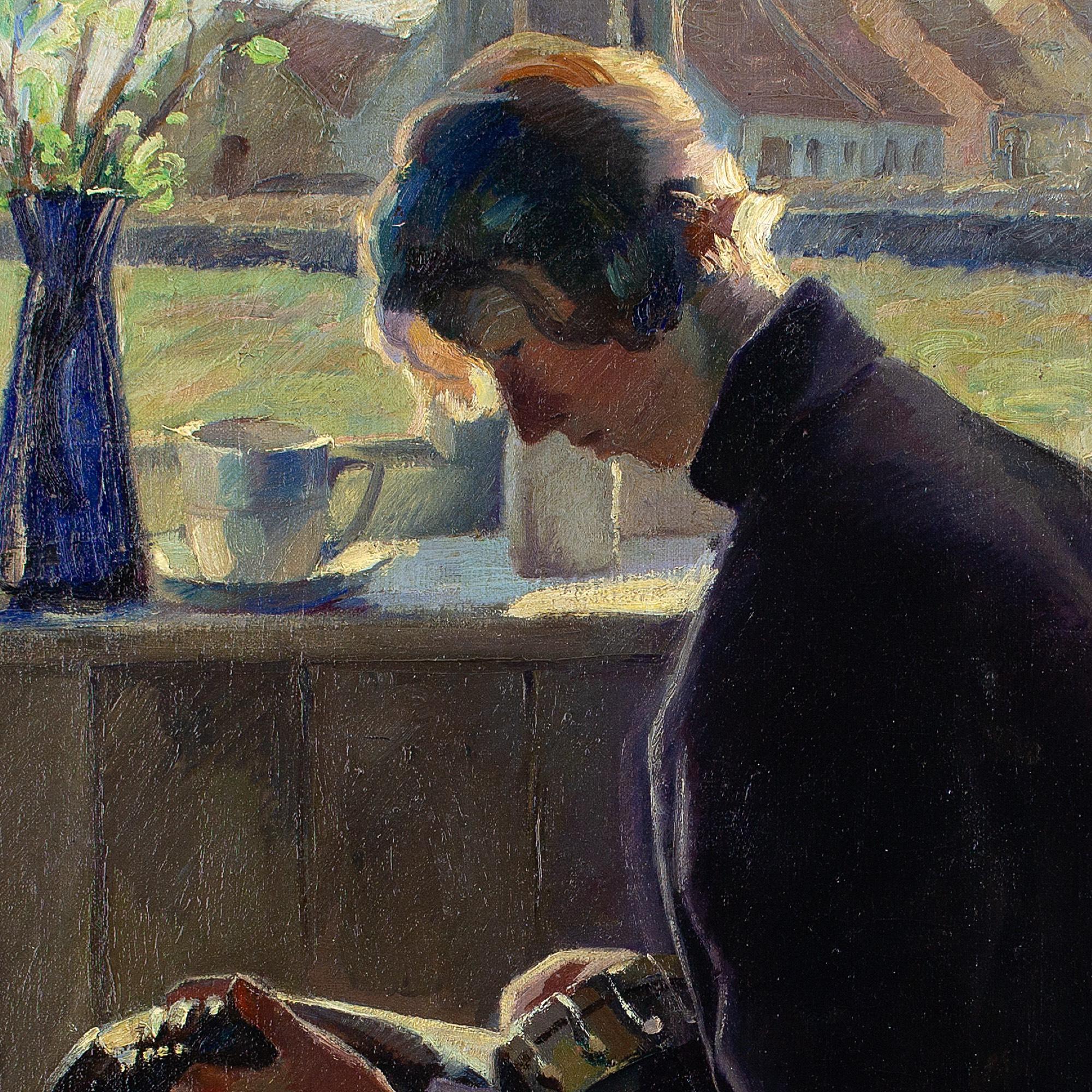 Herman Jensen, Un musicista, Pittura ad olio 5