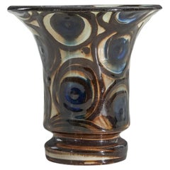 Herman Kähler, Vase, Glazed Earthenware, Denmark, C. 1910
