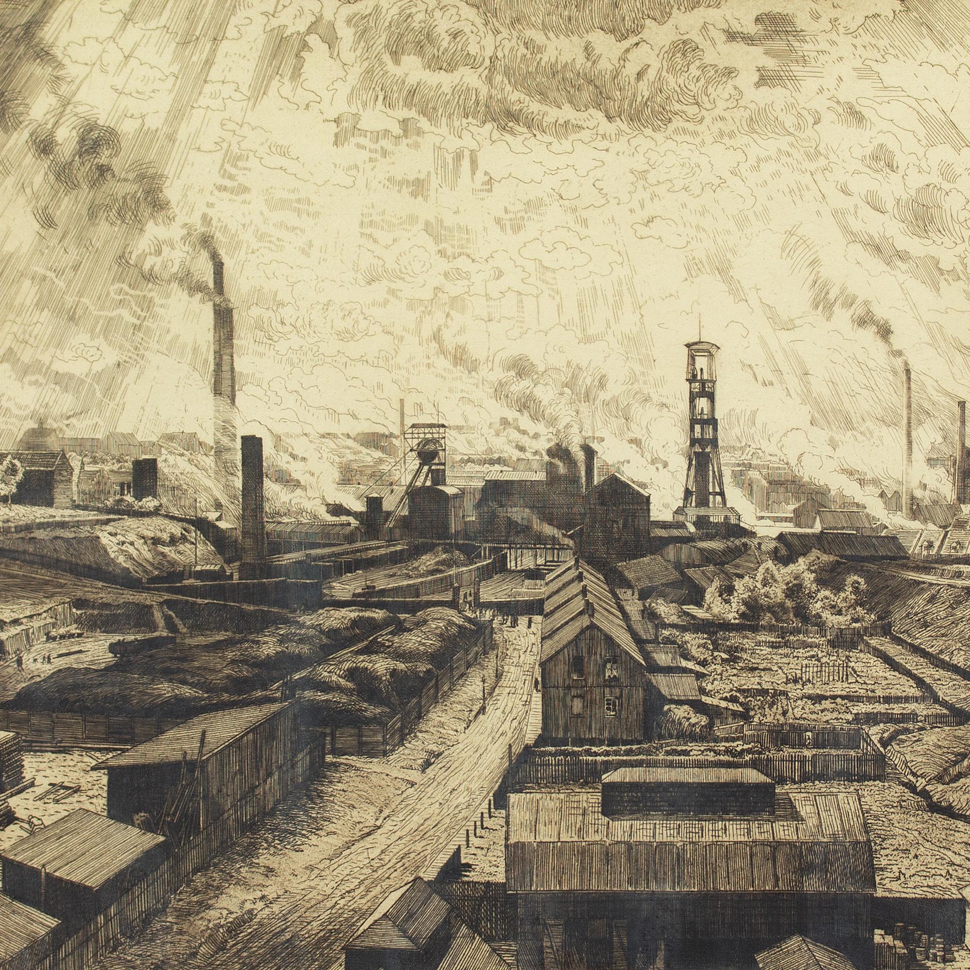 Hermann Kätelhön, Quattro scene di miniera, acquaforte 6