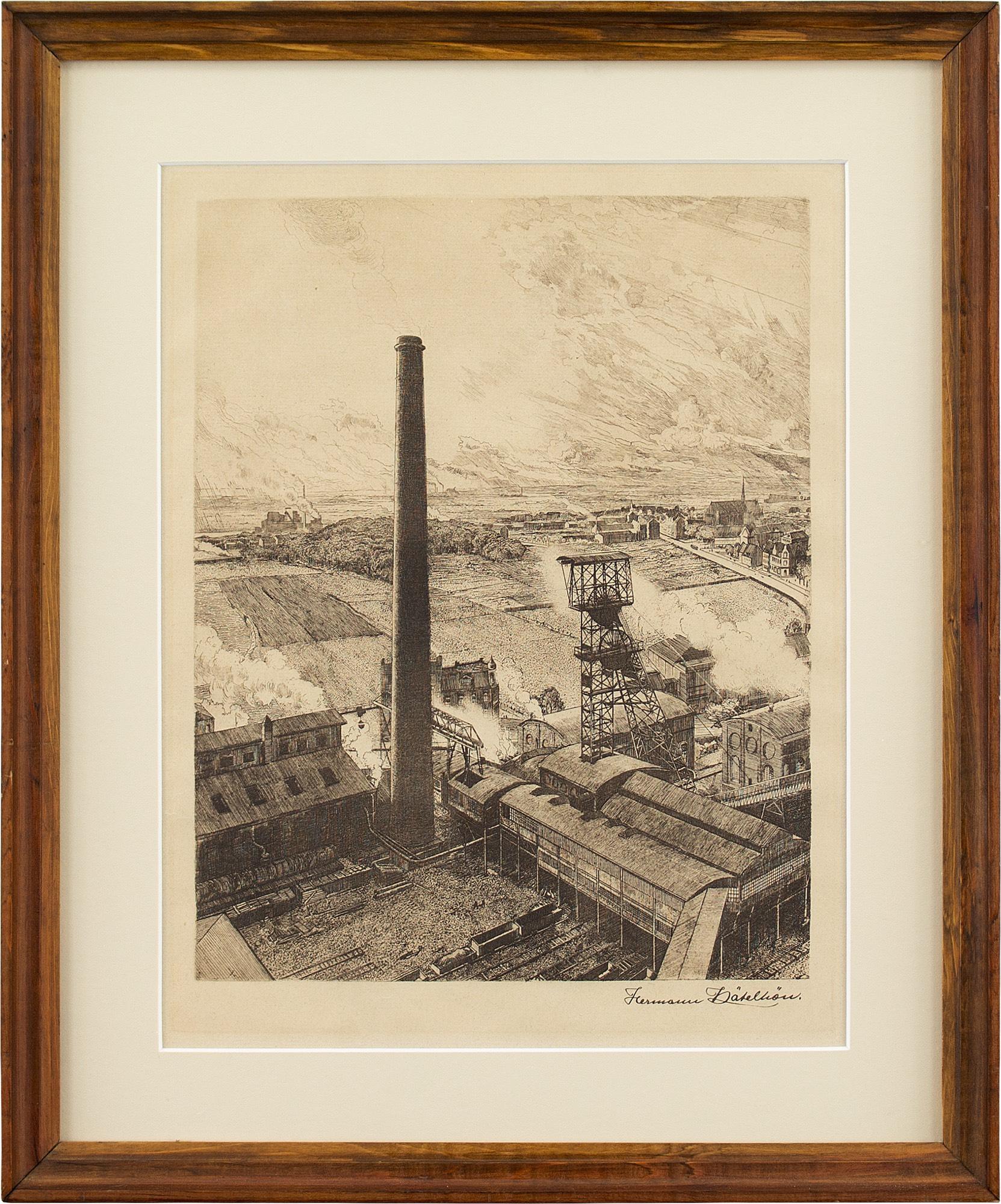Questa serie di quattro incisioni industriali dell'illustratore tedesco Herman Kätelhön (1884-1940) raffigurano scene relative alla comunità mineraria. Sono stati prodotti all'inizio del XX secolo, quando l'artista lavorava a Essen. 

Tra il 1918 e