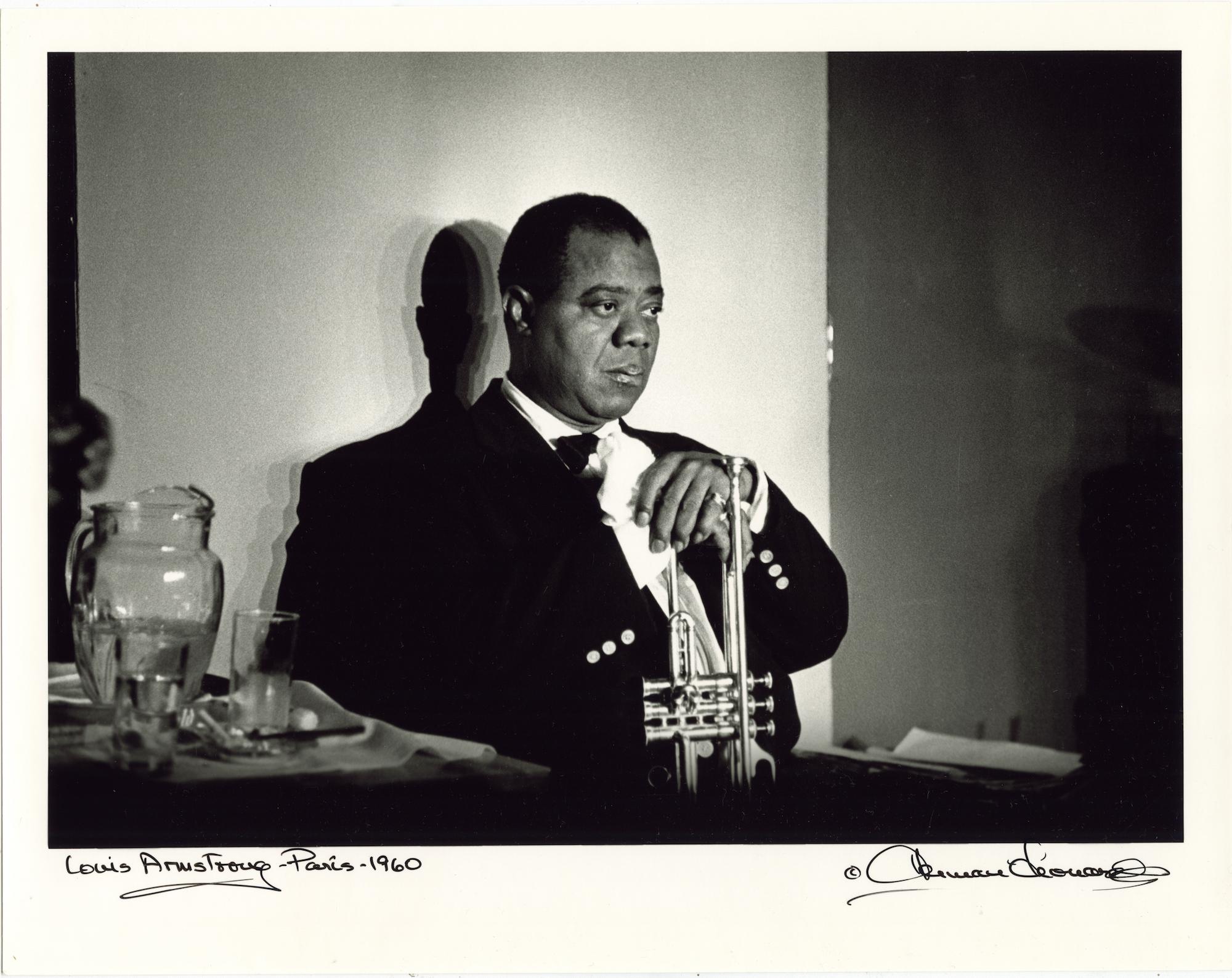 8x10 B&W Photo Louis Armstrong & Duke Ellington 