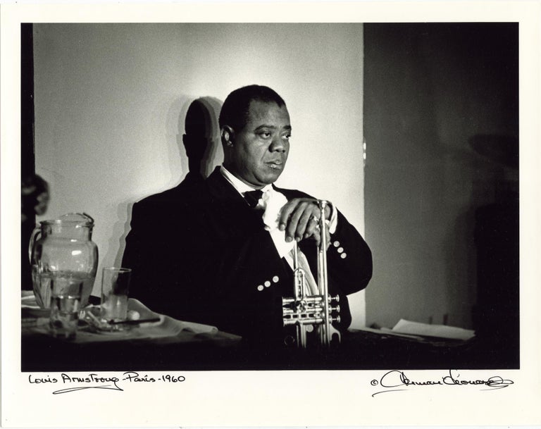 Herman Leonard - Louis Armstrong, Paris, 1960 For Sale at 1stdibs