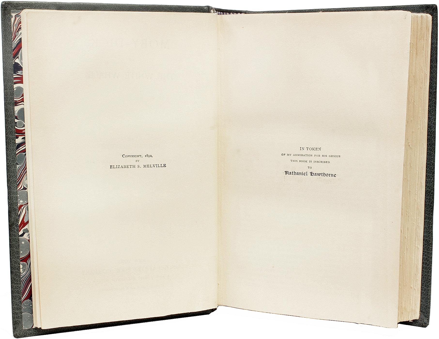 Leather Herman MELVILLE. Moby Dick. 1892 - SECOND EDITION - BOUND BY JAMIE KAMPH For Sale
