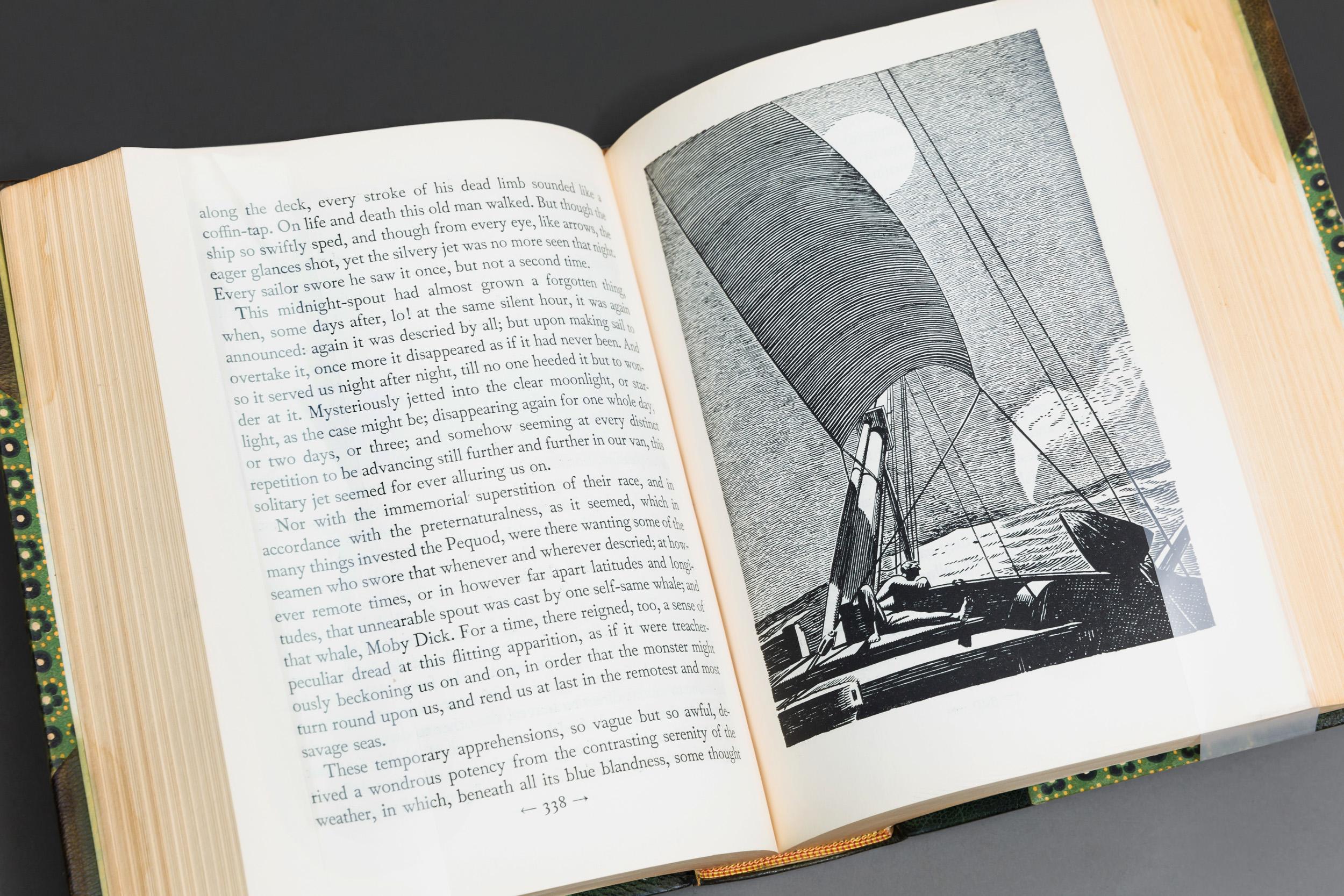 1 Volume

Illustrated By Rockwell Kent. Bound In 3/4 Green Morocco By Riviere, marbled boards, top edges gilt, raised bands, gilt panels (Some Stains On some pages). 

Published: Chicago: Random House 1930. 
First Trade Edition.