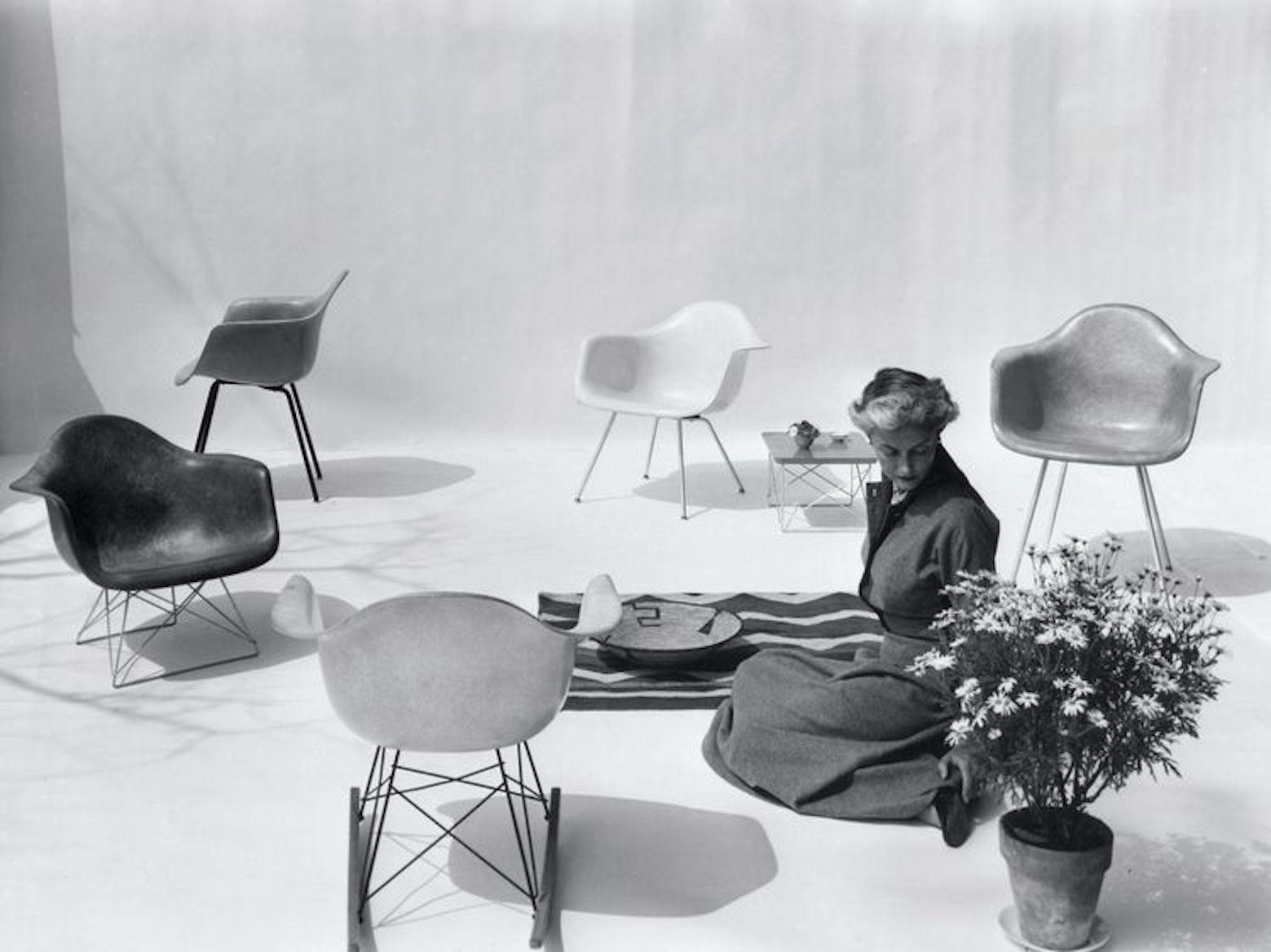 Herman Miller, 2 mecedoras de fibra de vidrio RAR de Eames (Edición antigua) en venta 2