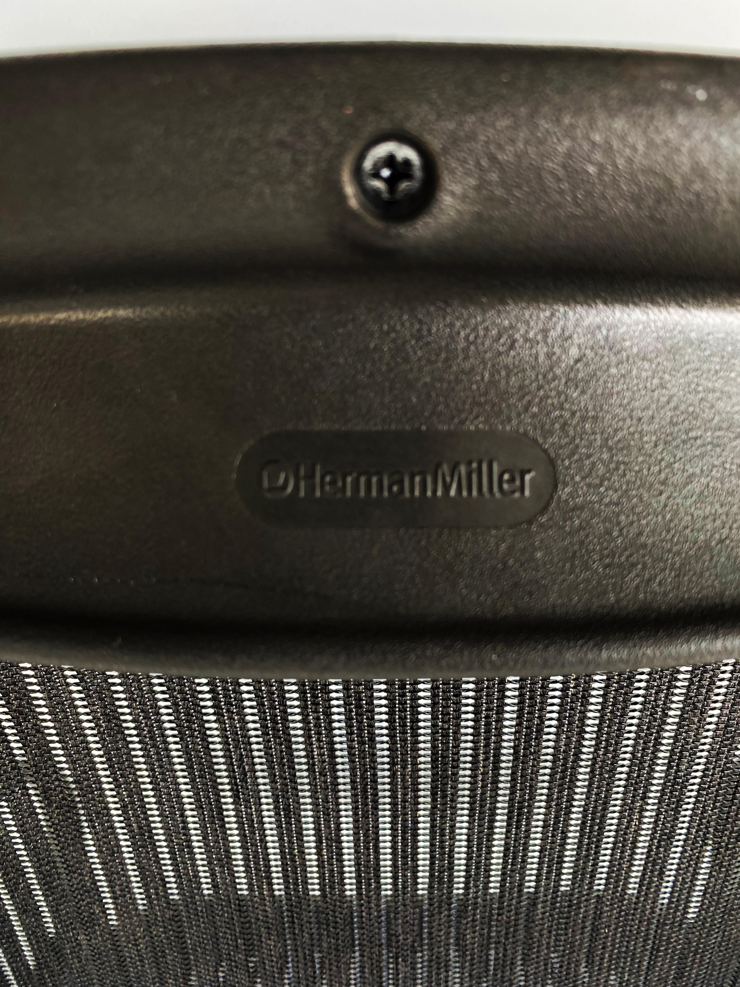 Herman Miller Aeron Ergonomic Side Chairs,  Black Tubular Metal Frames & Mesh  3