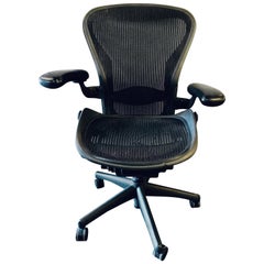 Herman Miller 'Aeron' Office / Desk Chair in Graphite Medium Size