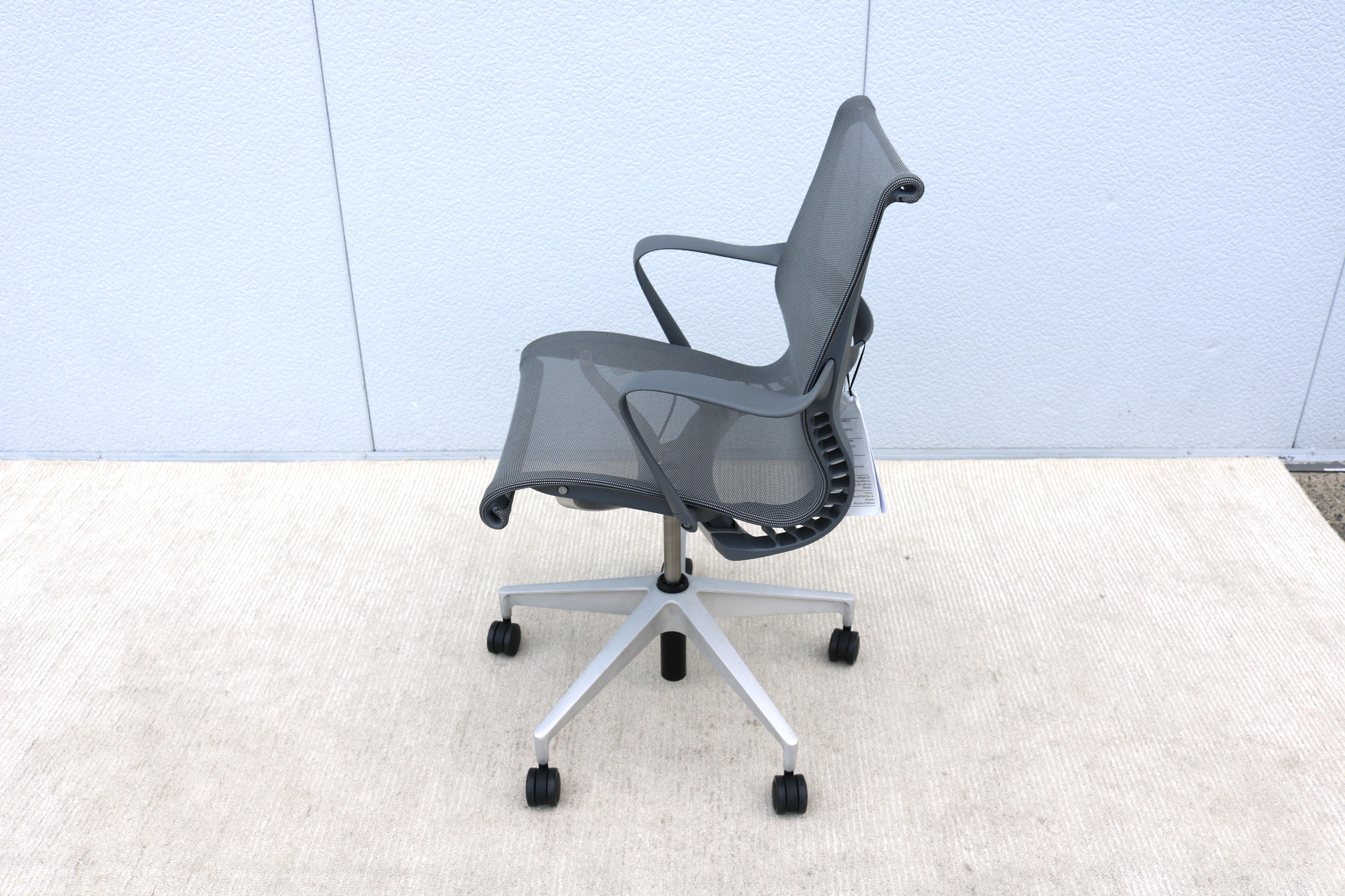 Herman Miller Brand New Setu Ergonomic Office Desk Chair in Lyris Alpine Mesh For Sale 4