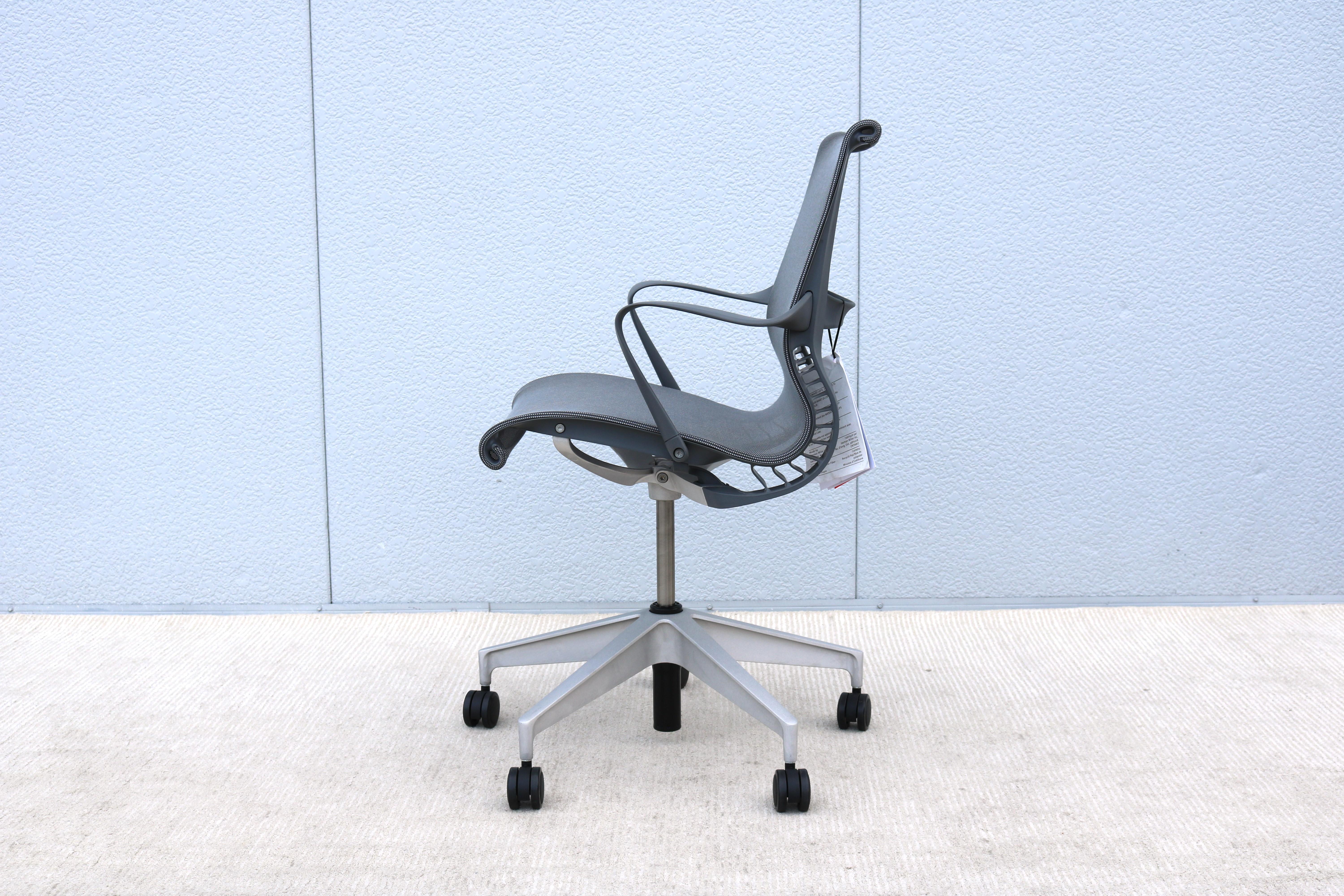 Herman Miller Brand New Setu Ergonomic Office Desk Chair in Lyris Alpine Mesh For Sale 5