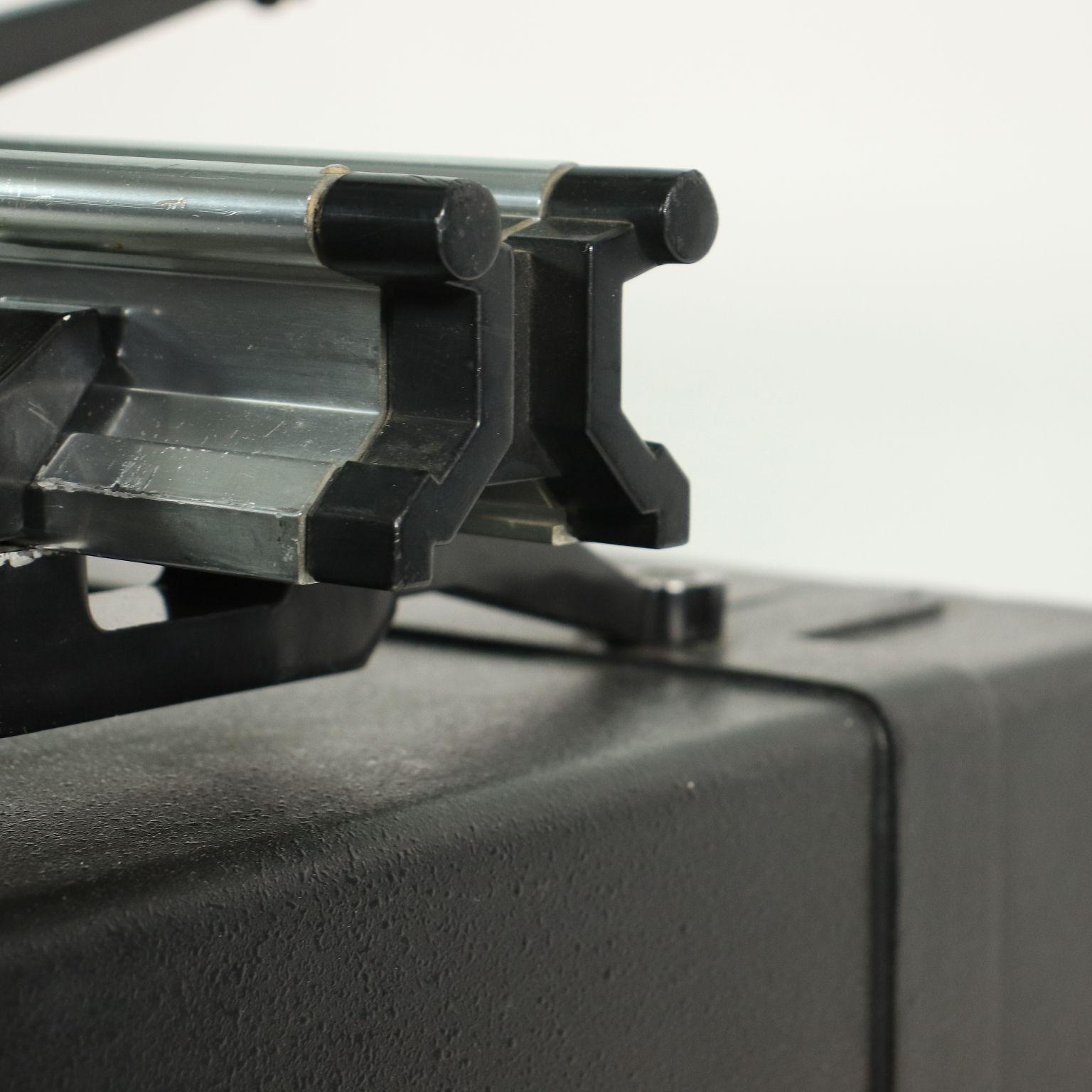 Herman Miller Bruce Burdick Desk Aluminium Metal Glass, 1970s-1980s 3