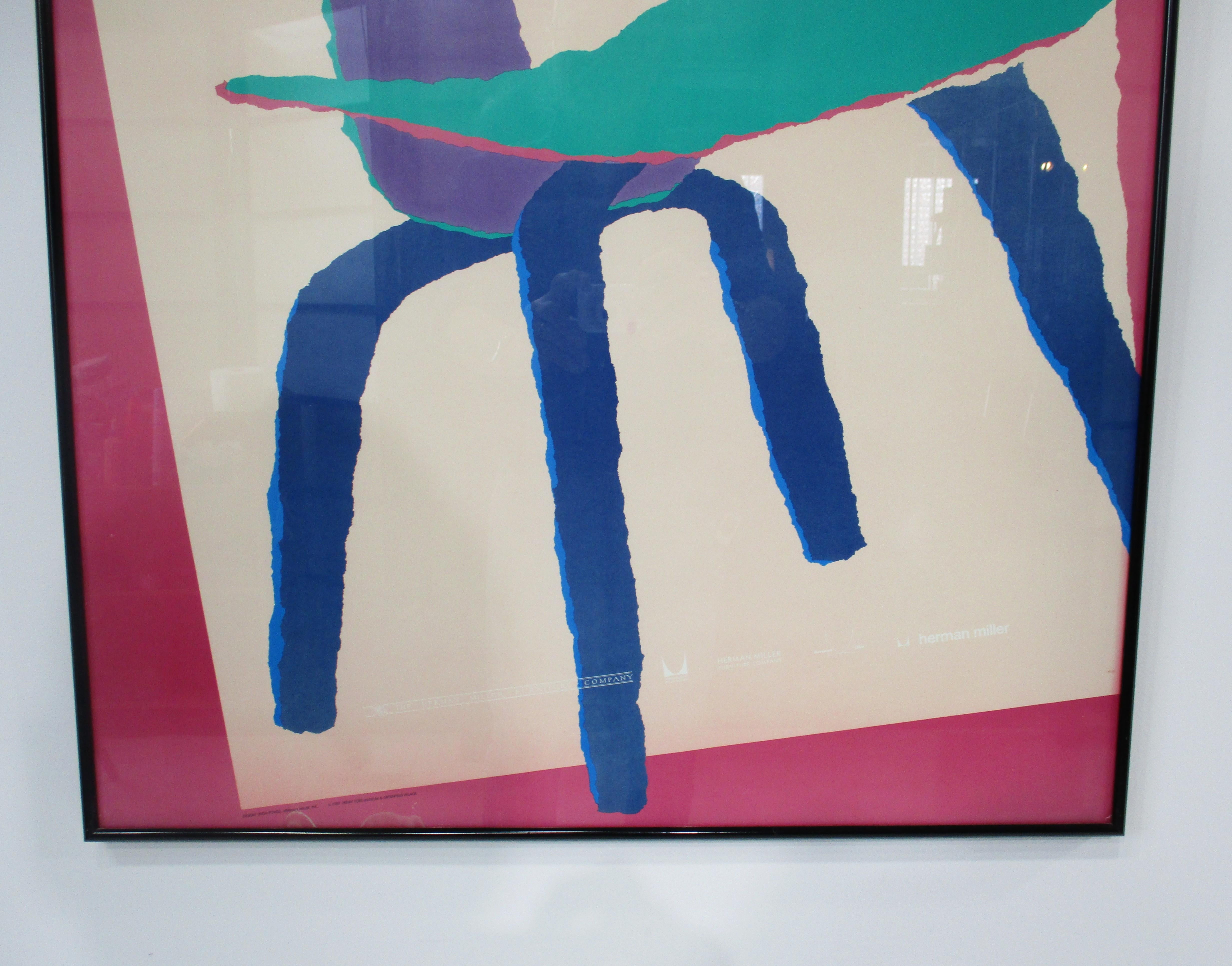 Herman Miller Collection Poster di Linda Powell, edizione limitata 1989 In condizioni buone in vendita a Cincinnati, OH