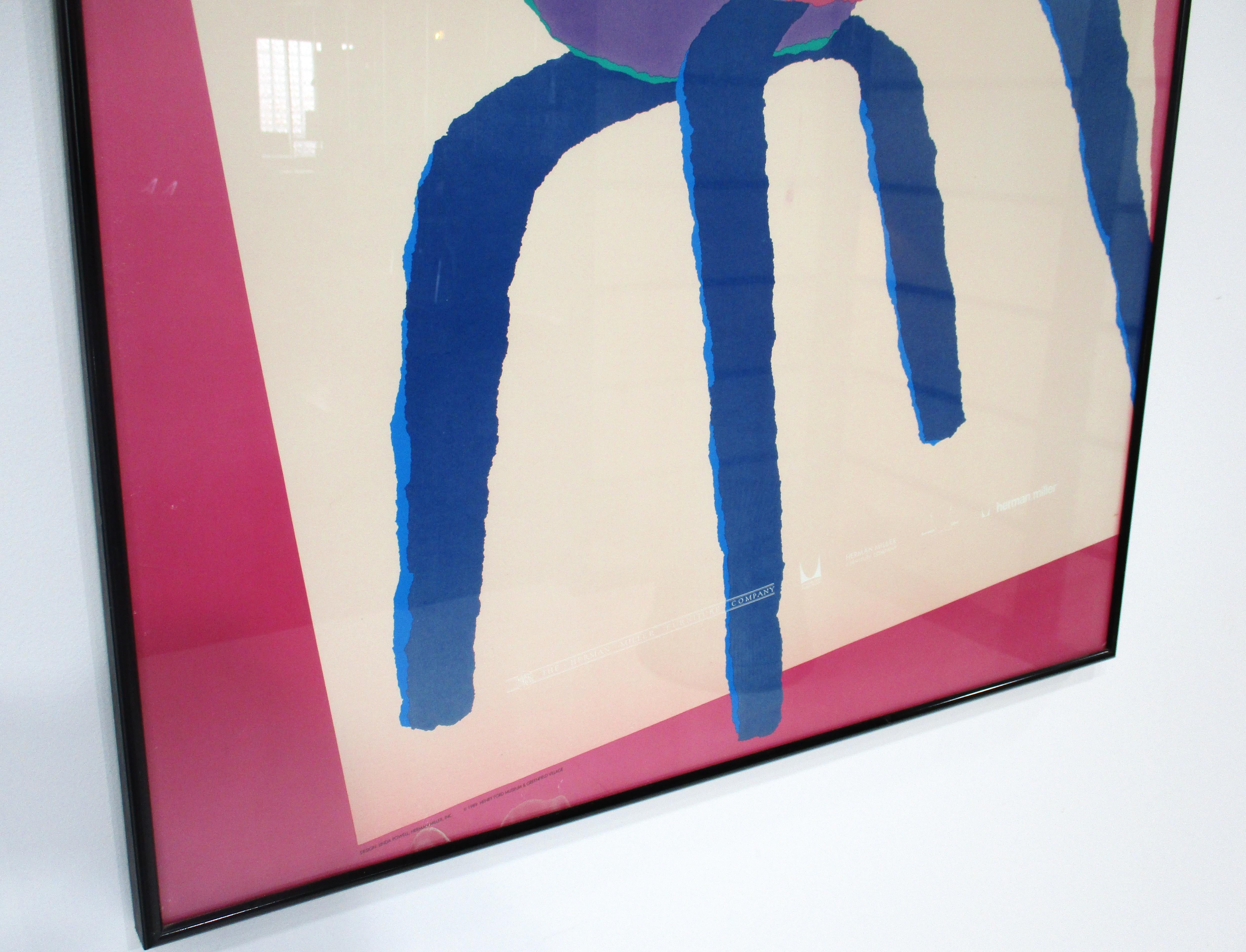 XX secolo Herman Miller Collection Poster di Linda Powell, edizione limitata 1989 in vendita