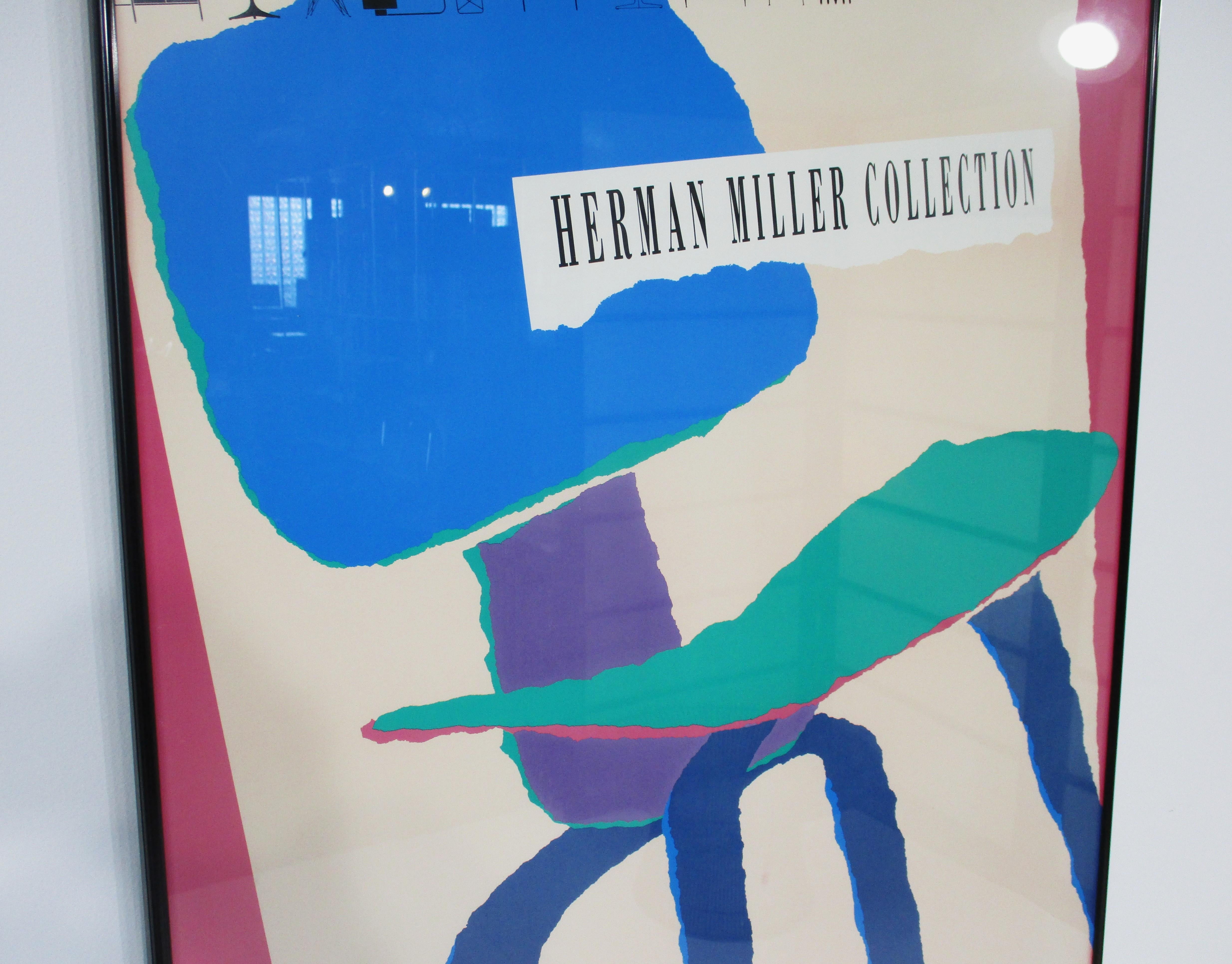 Carta Herman Miller Collection Poster di Linda Powell, edizione limitata 1989 in vendita