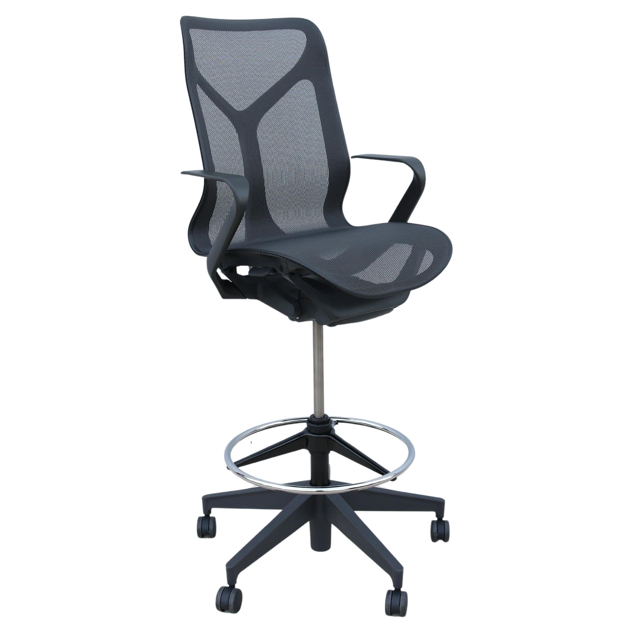 Herman Miller Cosm Mid Back Adjustable Ergonomic Stool Chair Excellent Condition