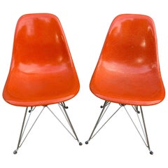 Herman Miller DKR Dining Chairs on Eiffel Base