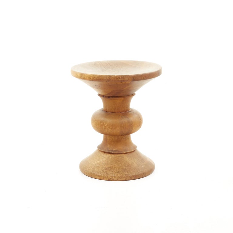 Herman Miller Eames 1970's Mid Century Walnut Time Life Stool at 1stDibs