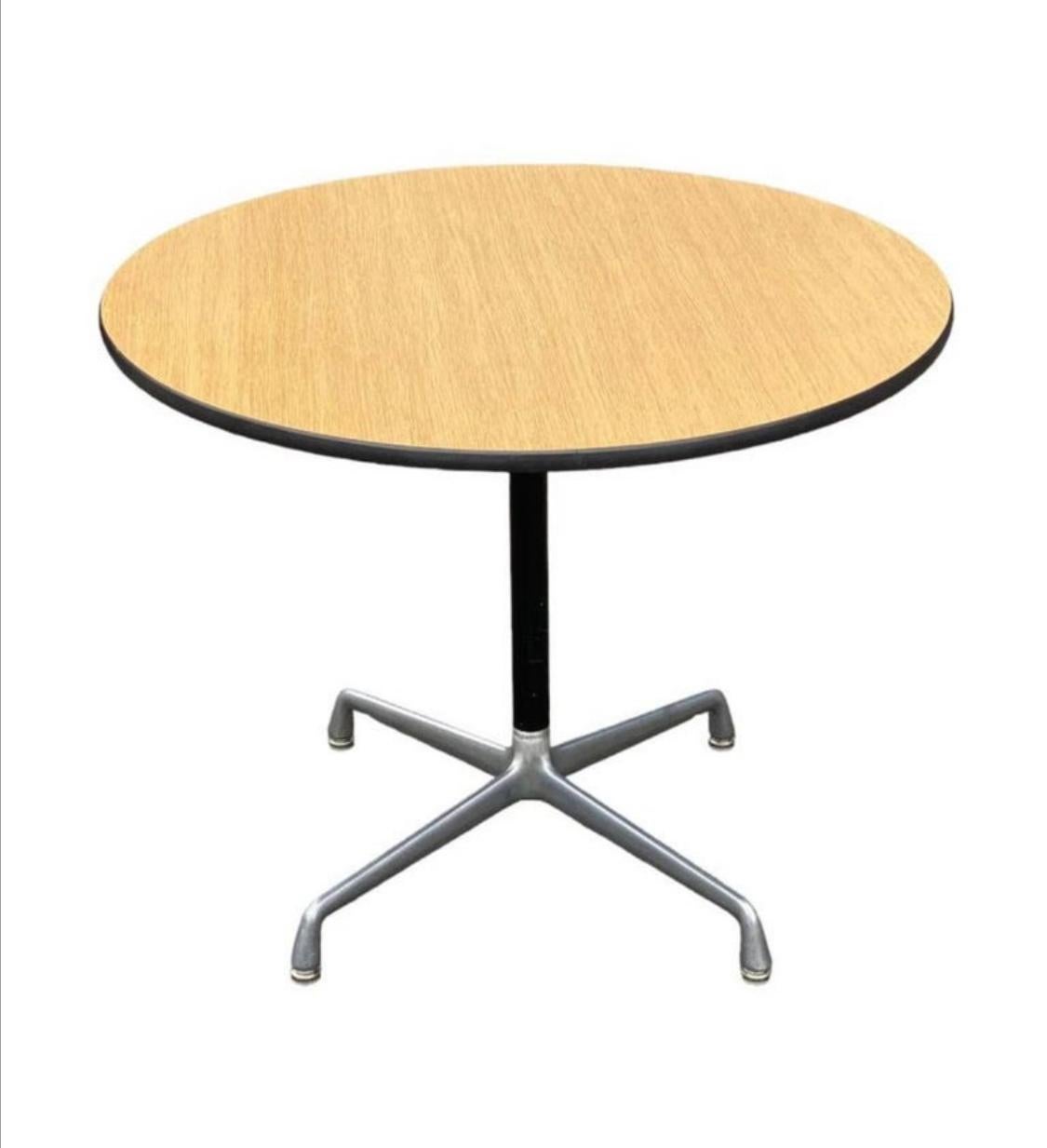 Mid-Century Modern Herman Miller Eames 36” Dining Table For Sale