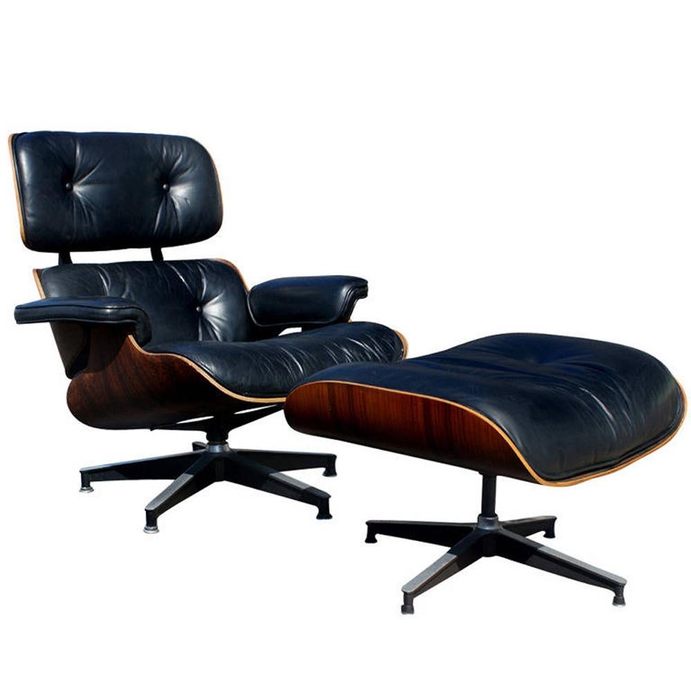 Herman Miller Eames 670 Lounge and 671 Ottoman