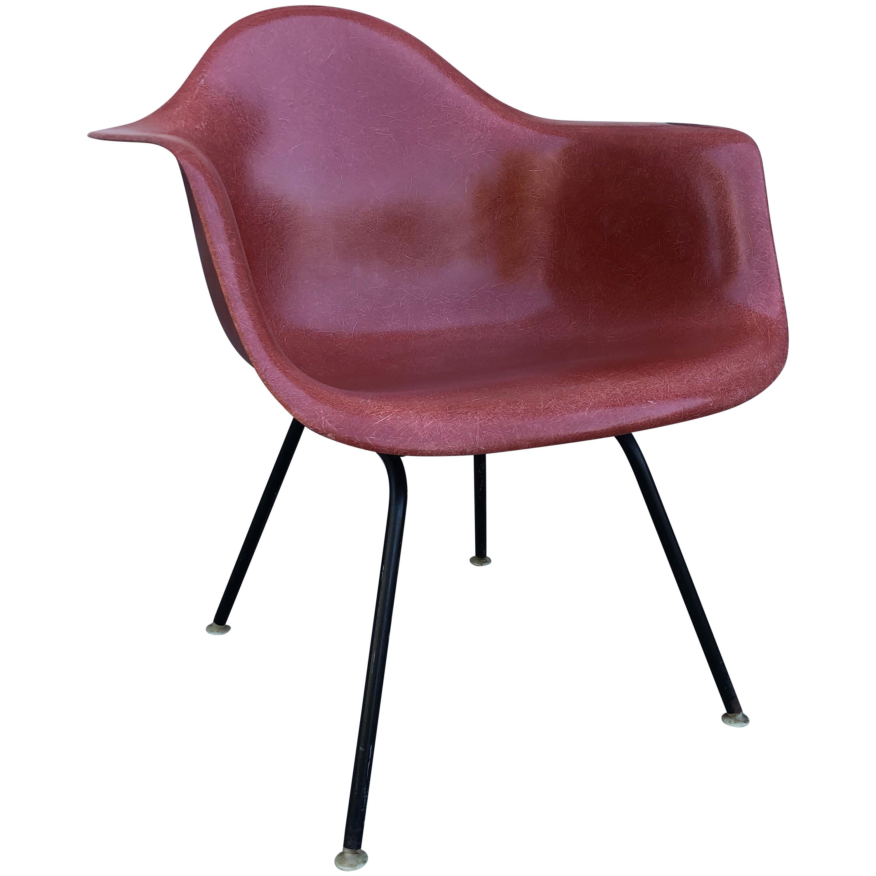 Herman Miller Eames armchair in Terracotta