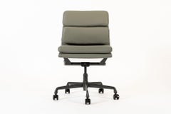 Herman Miller Eames Gray Leather Desk Chair Soft Pad 2000s