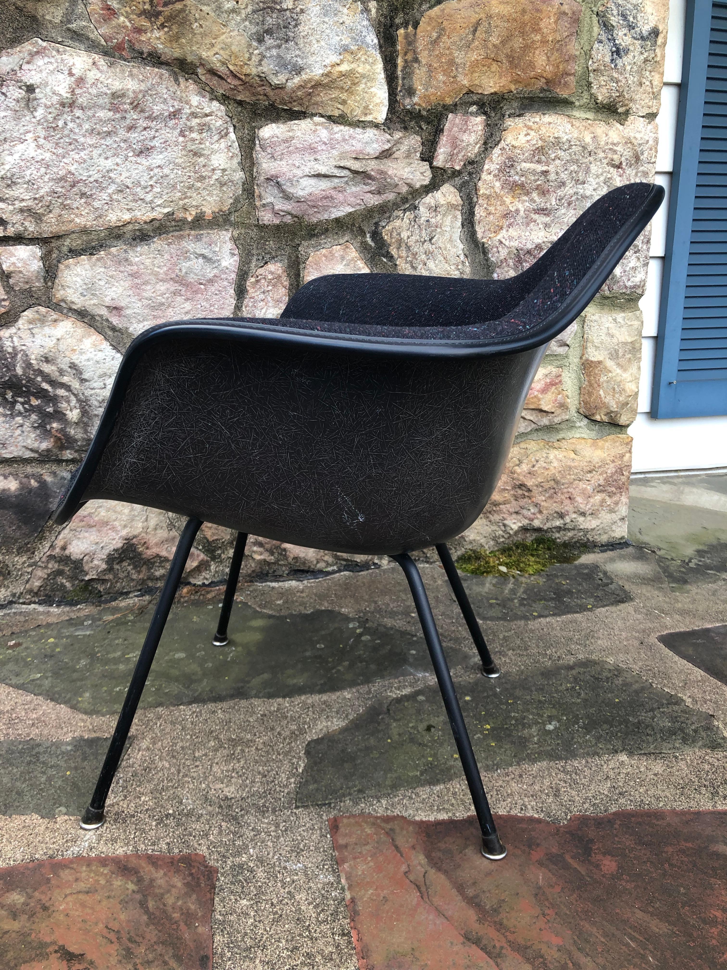 Herman Miller Eames DAX Armchair in Elephant Grey with 