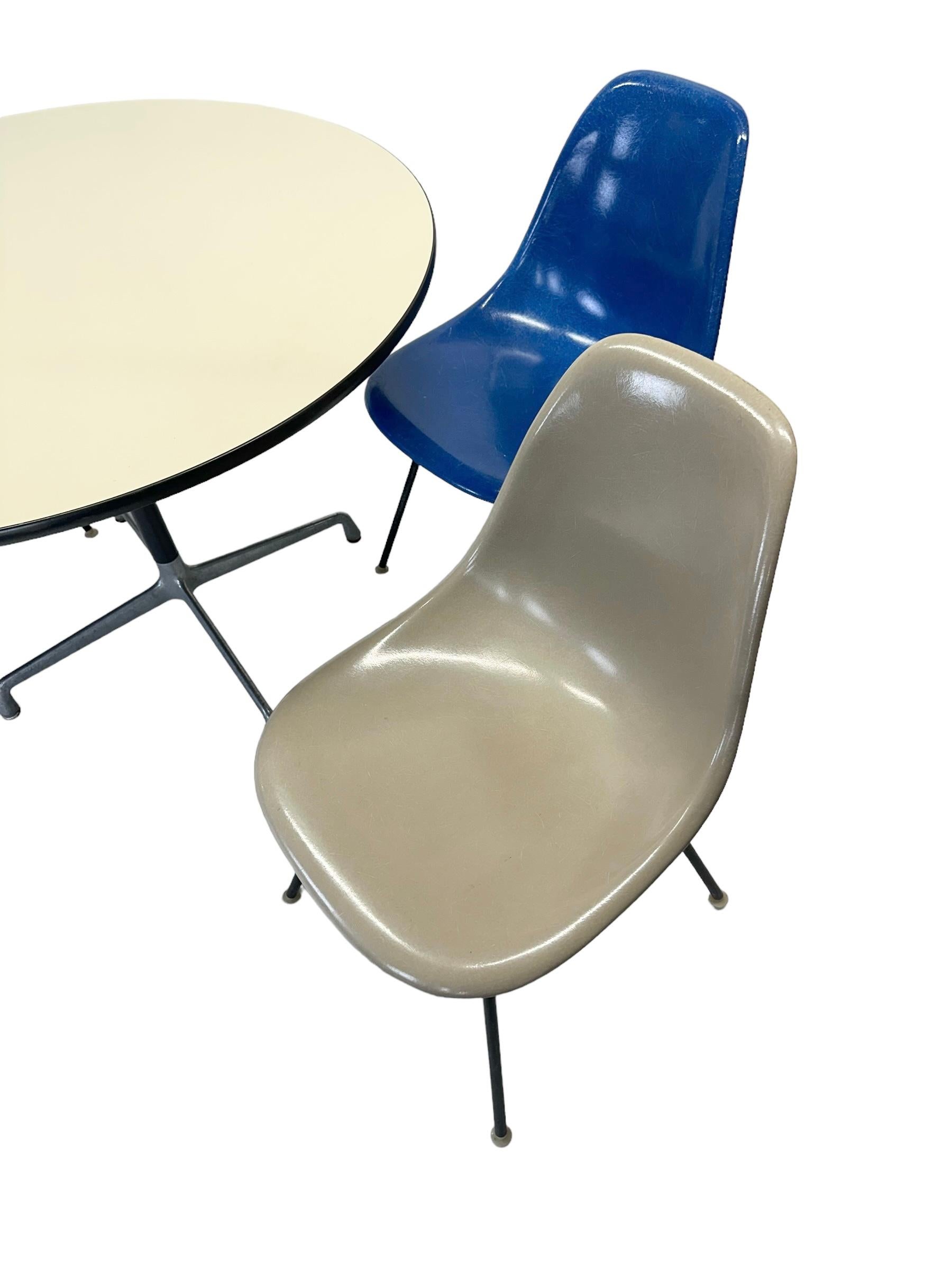 Herman Miller Eames Dining Chair and Table Set For Sale 9