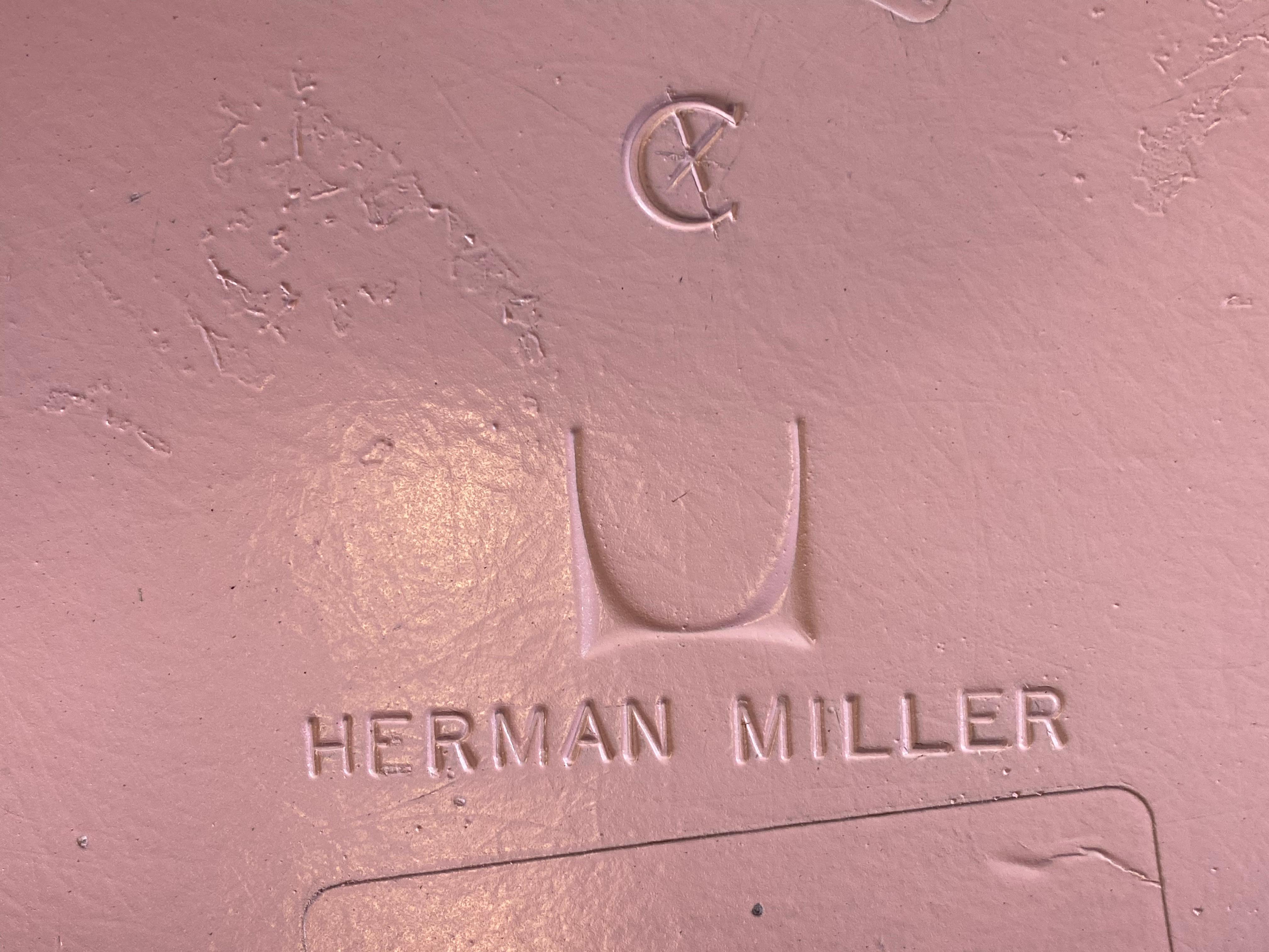 20th Century Herman Miller Eames Dining Chairs in Pink