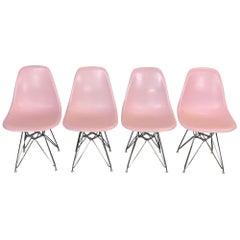 Herman Miller Eames Dining Chairs in Pink