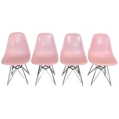 Herman Miller Eames Dining Chairs in Pink