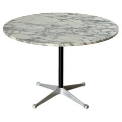 Herman Miller Eames Dining Table with Calacatta Marble Top
