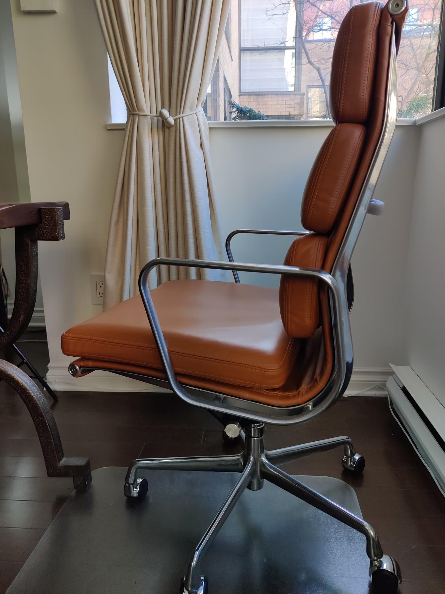 eames soft pad chair executive height