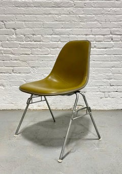 Herman Miller Eames Fiberglass Stacking Shell Chair, Olive Green, c. 1950s