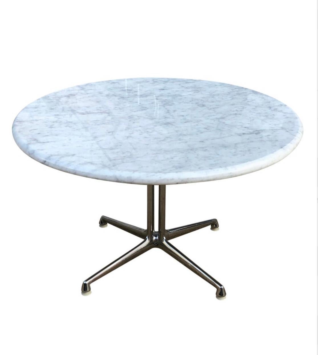 Mid-Century Modern Table basse La Fonda d'Herman Miller pour Eames en marbre de Carrare en vente