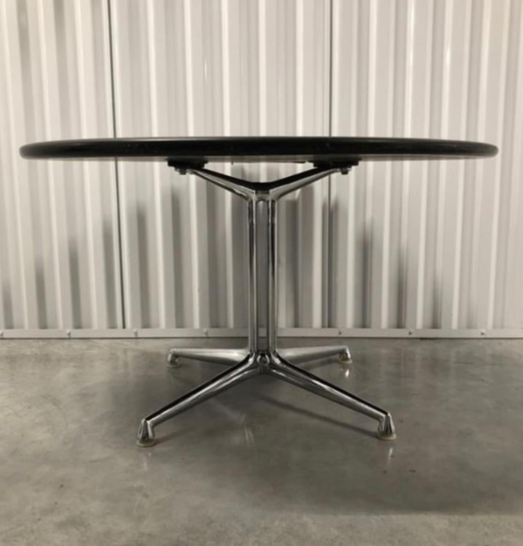Herman Miller Eames La Fonda Coffee Table with Slate Slab Top In Good Condition In Brooklyn, NY