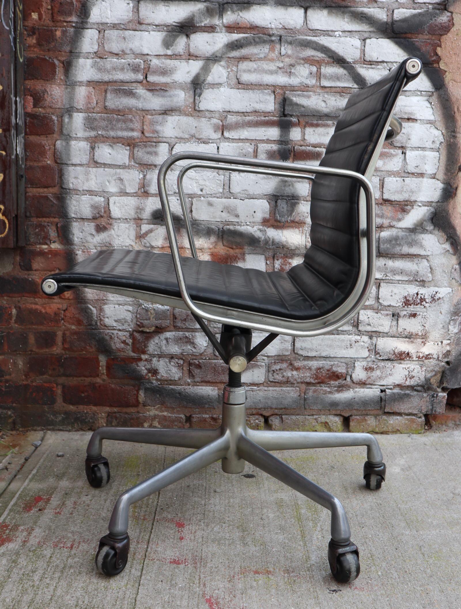 20th Century Herman Miller Eames Leather Management Desk Chair