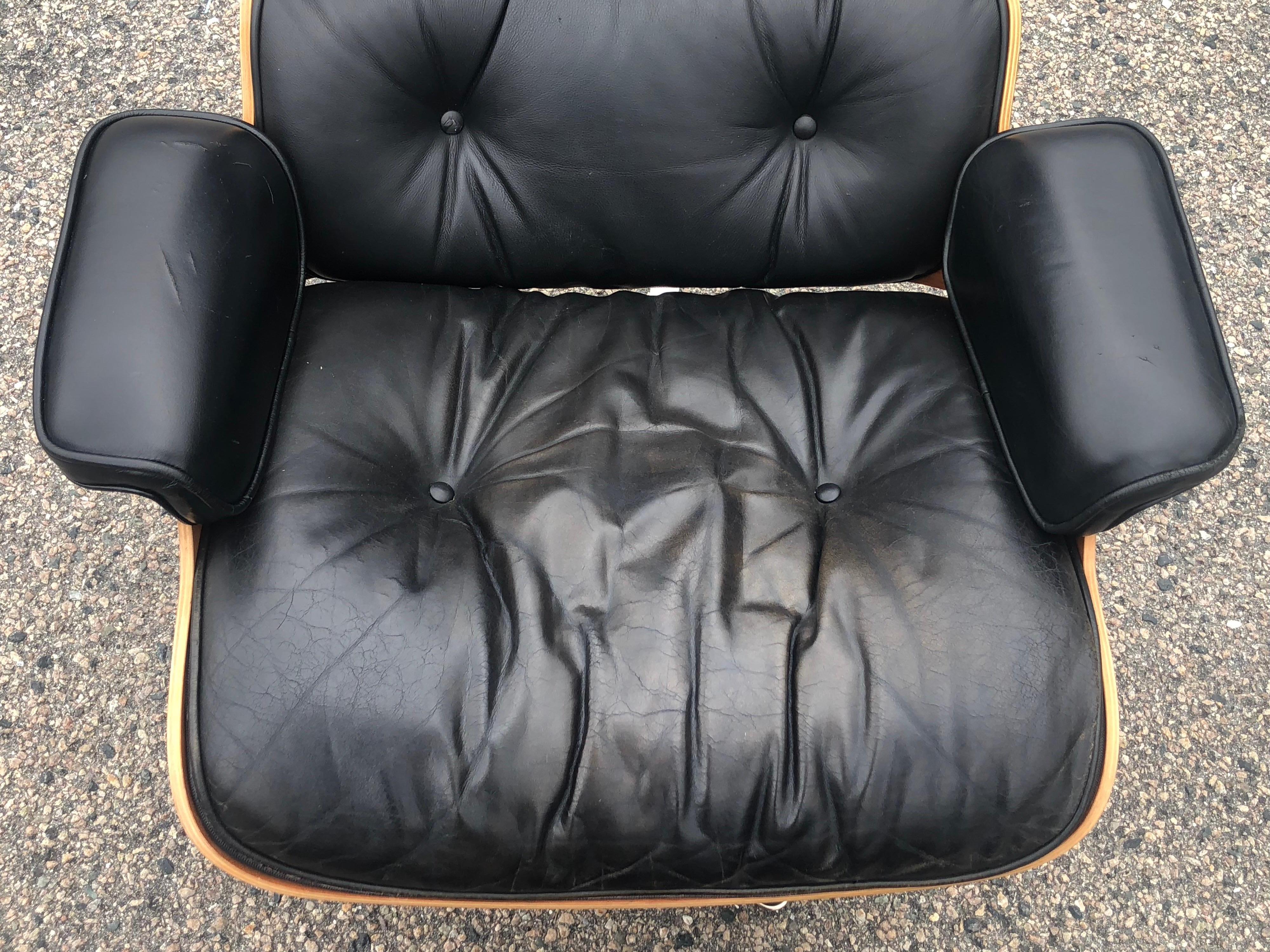 20th Century Herman Miller Eames Lounge and Ottoman