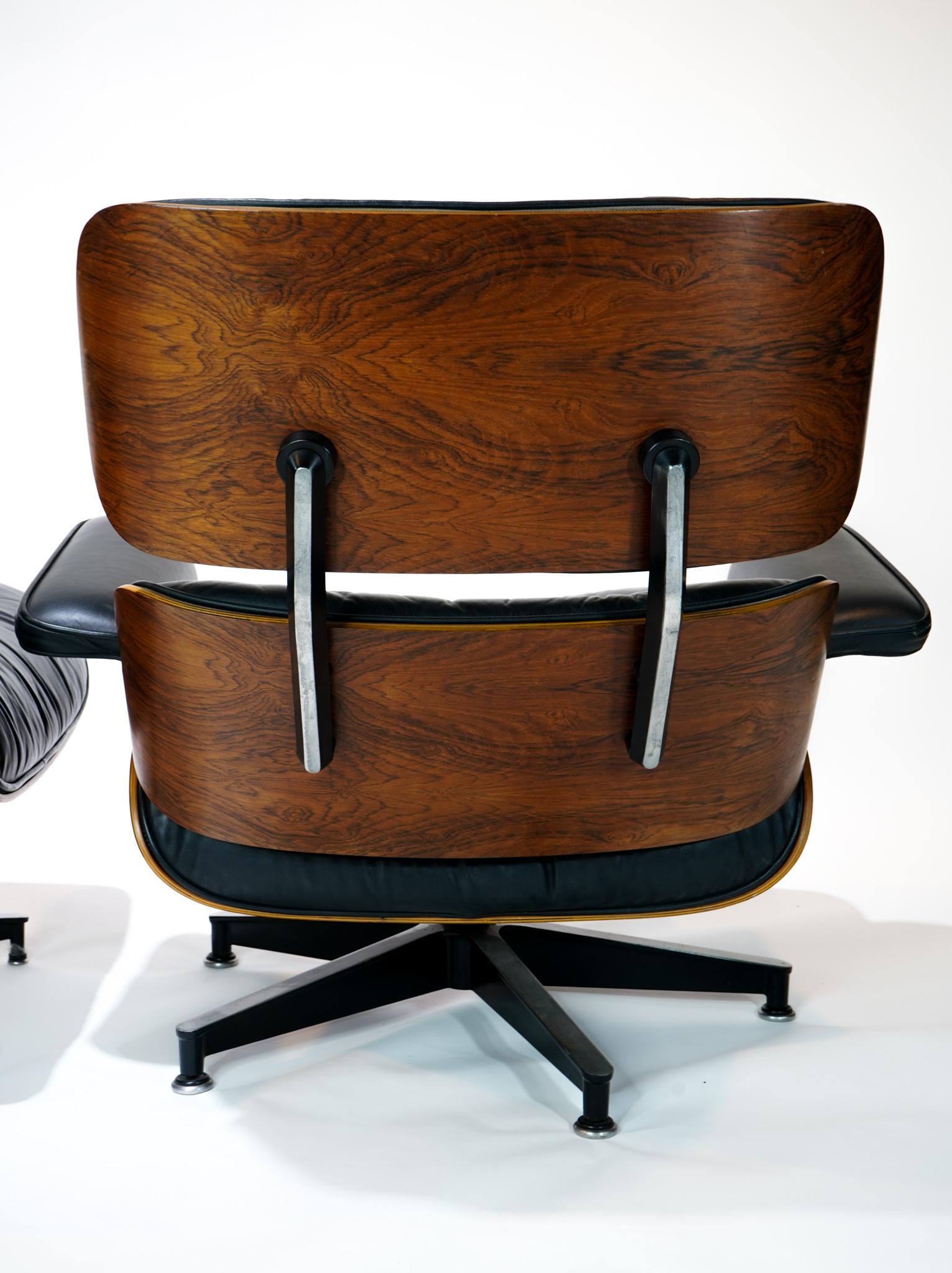 20th Century Herman Miller Eames Lounge Chair and Ottoman, 1975