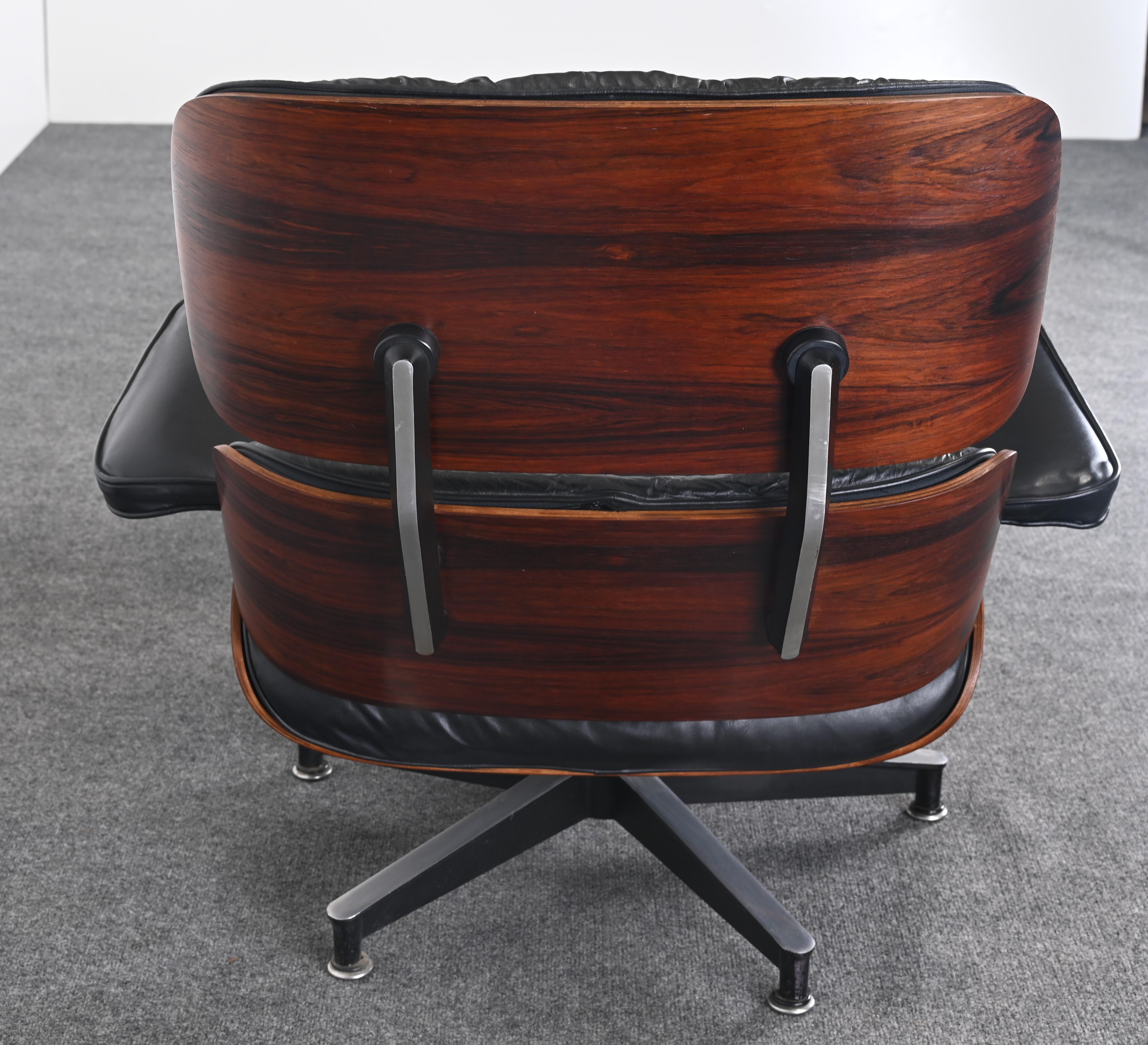 Herman Miller Eames Loungesessel und Ottomane 670/671, 2. Generation, 1963 im Angebot 5