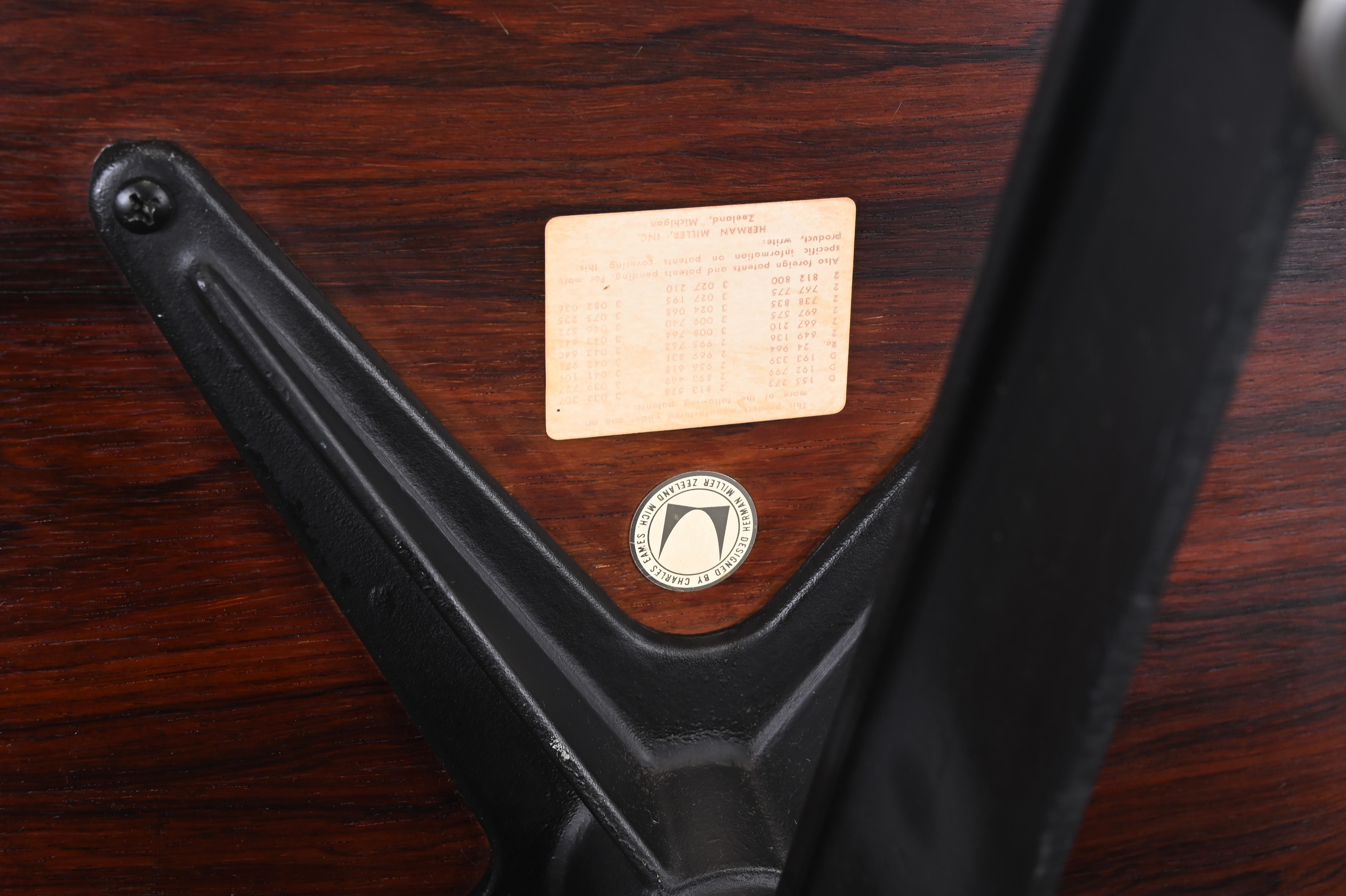 Herman Miller Eames Loungesessel und Ottomane 670/671, 2. Generation, 1963 im Angebot 6
