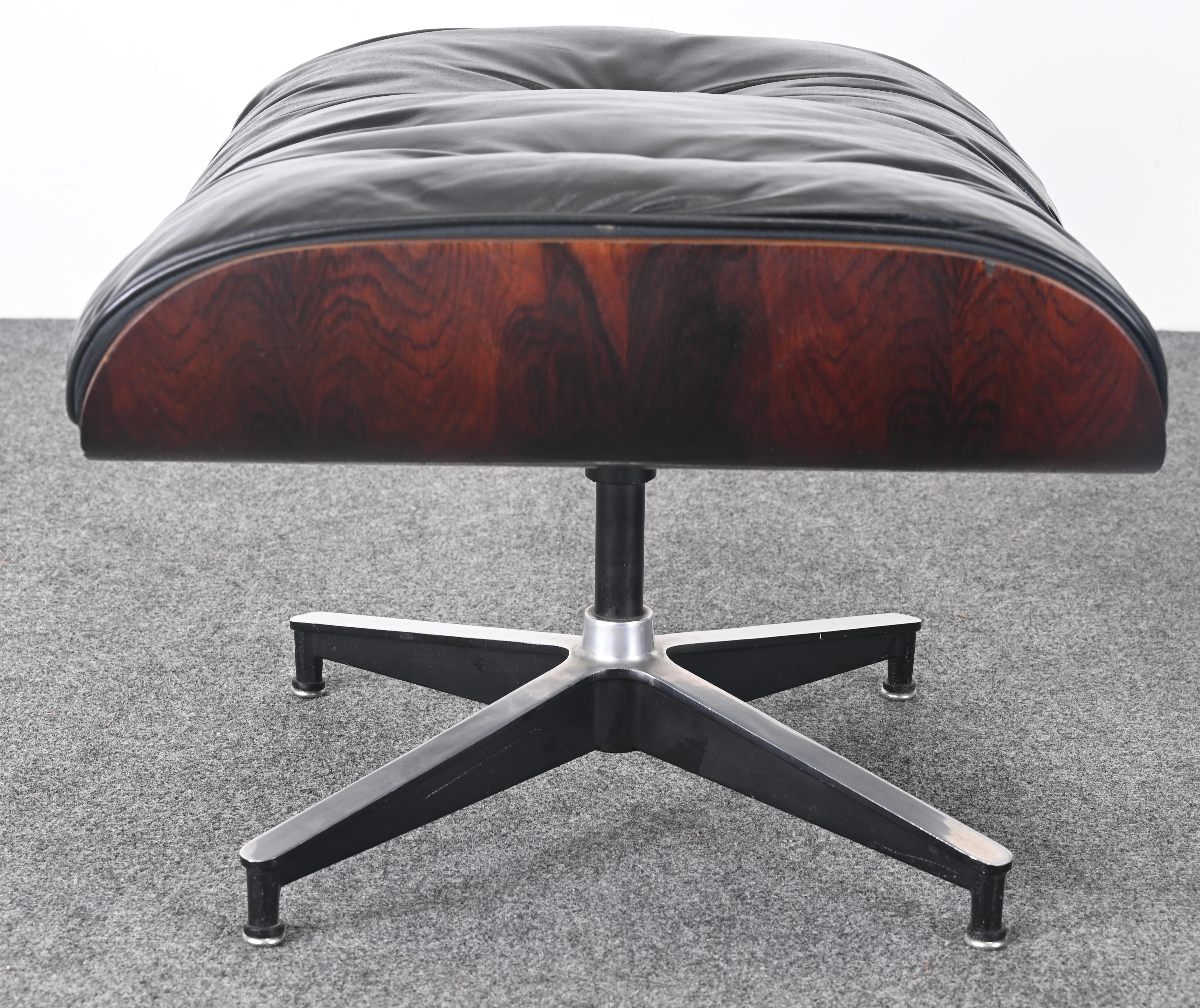 Herman Miller Eames Loungesessel und Ottomane 670/671, 2. Generation, 1963 im Angebot 10